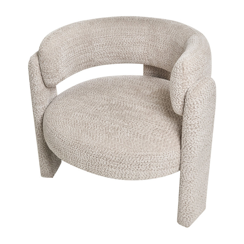 Upholstered Armchair, Beige