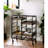 Black & Walnut Finish Serving Cart