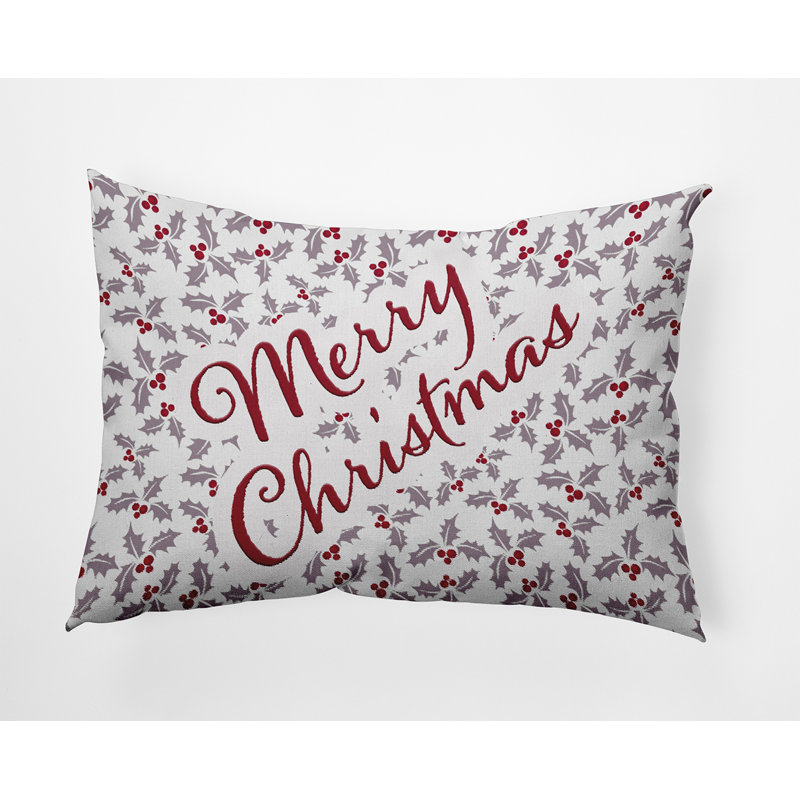 Floral Outdoor Reversible Throw Pillow, 14" x 20", Rectangular