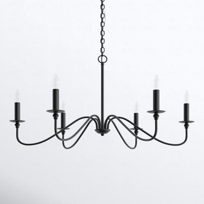 Ableton 6-Light Dimmable Candle Style Chandelier