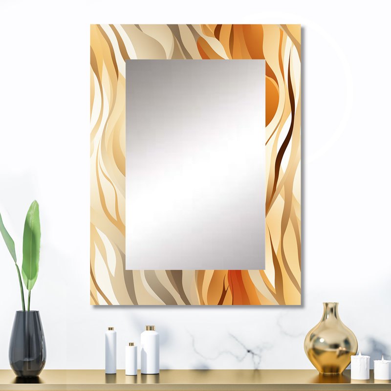 Motif tropical Veja Driftwood Dreams - miroir mural tropical, miroir tropical, 32 po x 24 po