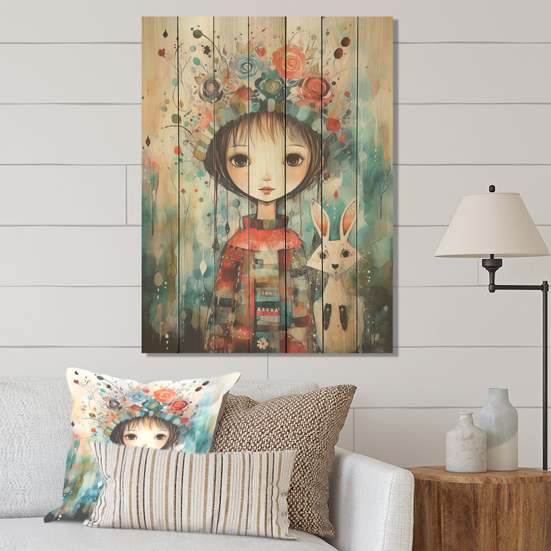 Mignon décorations de Noël pour enfants III - Impression sur bois, H 44 po x l 34 po