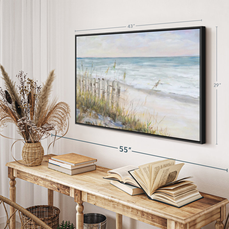 Plage «Mist Ocean View Canvas Print», H 29 po x l 43 po