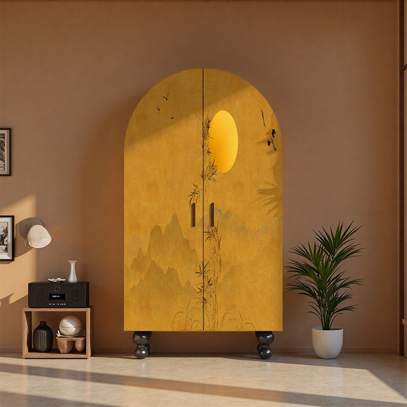 Armoire supérieure à deux portes en noyer Superior