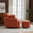Upholstered Swivel Chair With Storage Ottoman-101644161