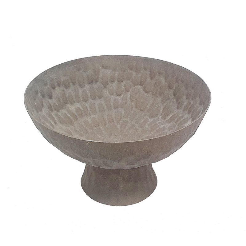 D12x7,5 po Cuve piédestal en aluminium avec finition brun chocolat
