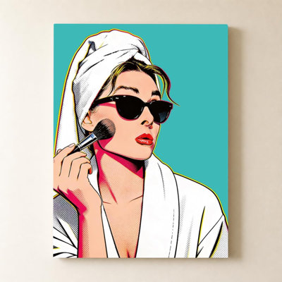 Glam Bath Girl I par CAD Designs - Impression sur toile