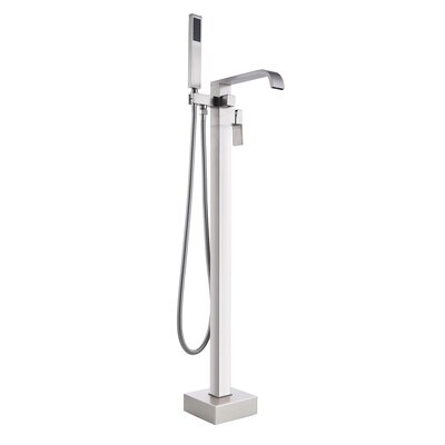 Lanbo Freestanding Floor Mounted Tub Filler With Handheld Shower -  LB680007BN