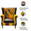 Leather Wing Back Chair