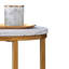 Table basse moderne avec structure en métal thermolaqué, table basse imperméable, salon-1673286629