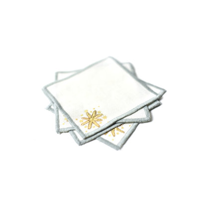 Ensemble de 4 serviettes de table Gold