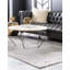 Tapis gris argenté à motif géométrique glam-86616067
