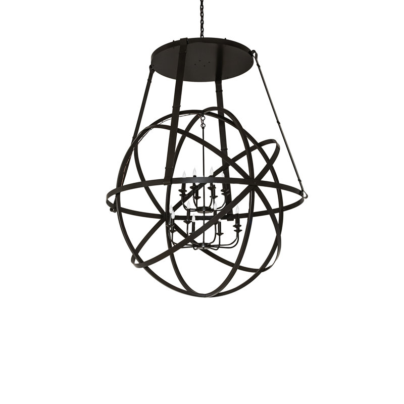 Lustre géométrique unique à 16 lumières