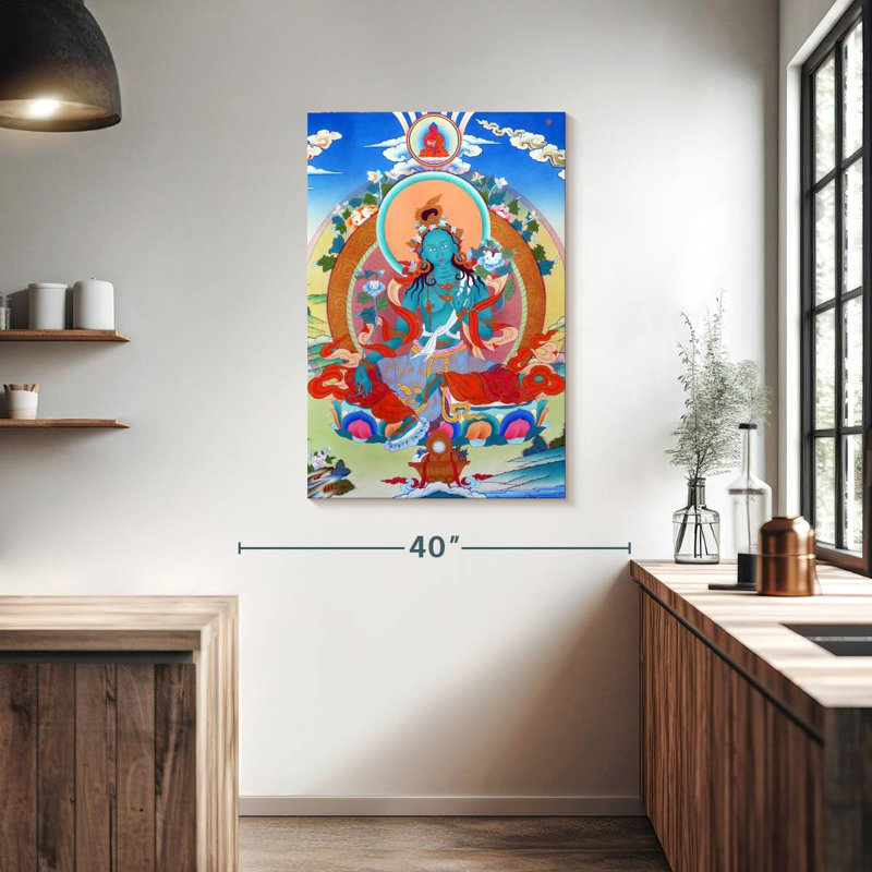 Adella Tibetan Thangka, 39" H x 26" W