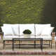 Lucier 4 Piece Deep Seating Group with Sunbrella Cushions