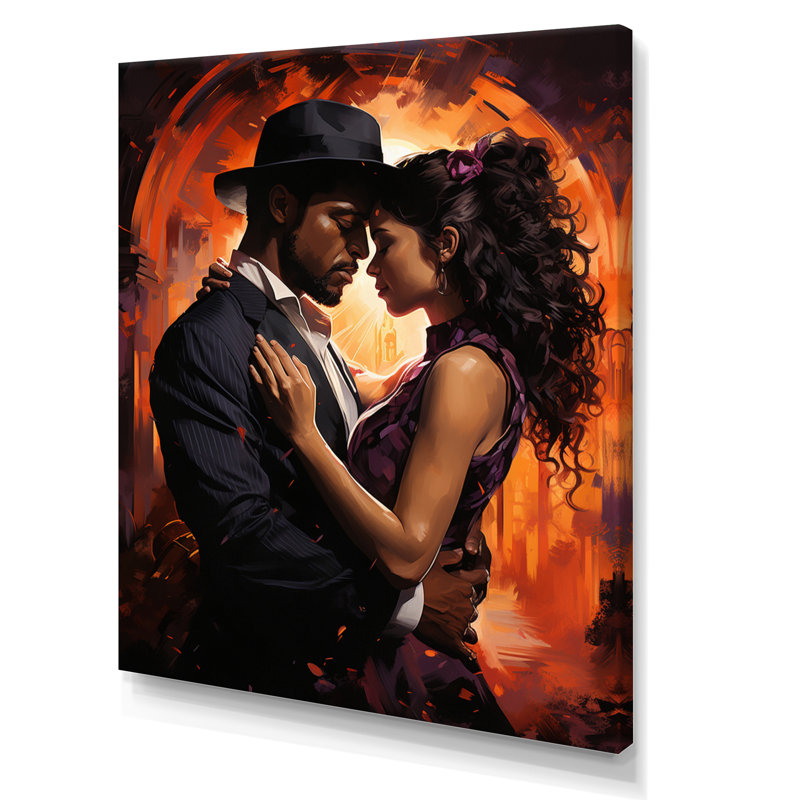 Yulianna Music Tango Passion Intense I - reproduction sur toile, H 40 po x l 30 po x P 1,5 po, Toile tendue
