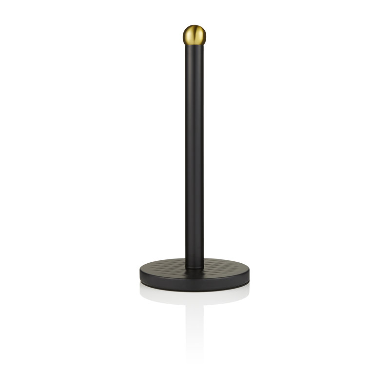 Gatsby Stainless Steel Freestanding Paper Towel Holder, Black