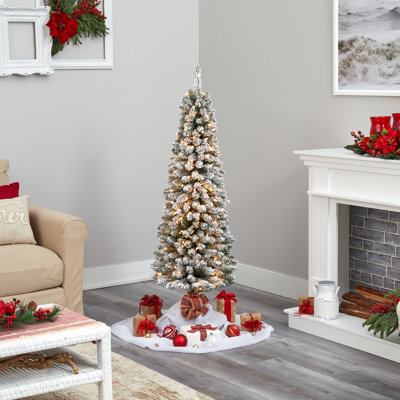 Lighted Artificial Spruce Christmas Tree