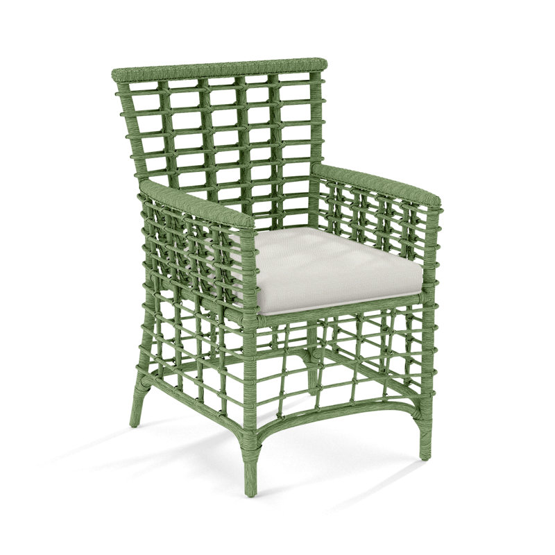 Bridgehampton Arm Chair, Navy Crypton Performance, Havana