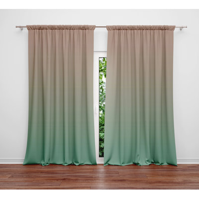 Semi Sheer Curtain Panel Pair