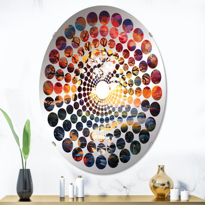 Miroir mural oval