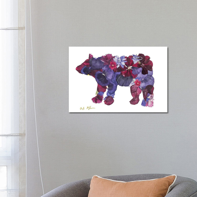 Bear II by Oxeye Floral Co - Wrapped Canvas Gallery-Wrapped Canvas Giclée, 66.04 cm H x 45.72 cm W x 3.175 cm D