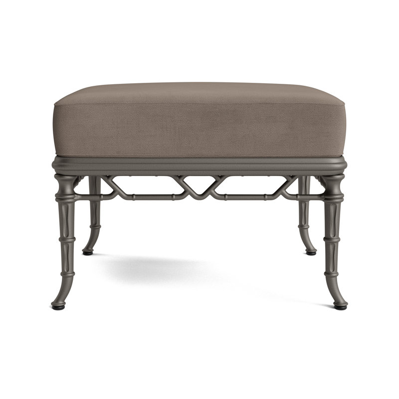 Calcutta Outdoor Ottoman, Mica, Fushion Dove