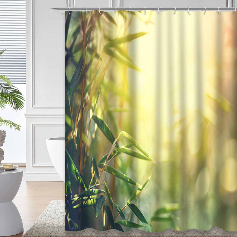 Rideau de douche Bamboo Forest, L 72 po x l 78 po