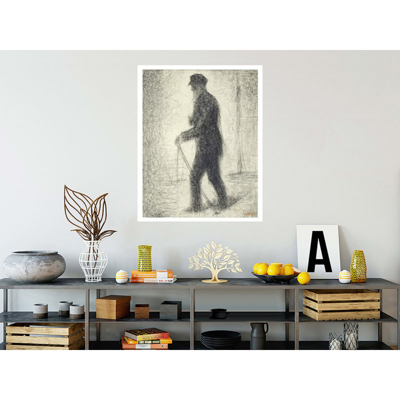 «Walking» par Georges Seurat - Impression giclée, H 40 po x l 32 po