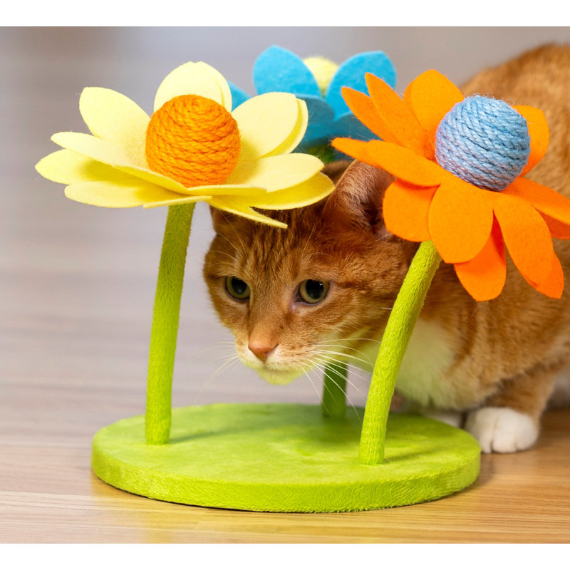 Grattoir pour chat Hoang Power Paws, Jaune