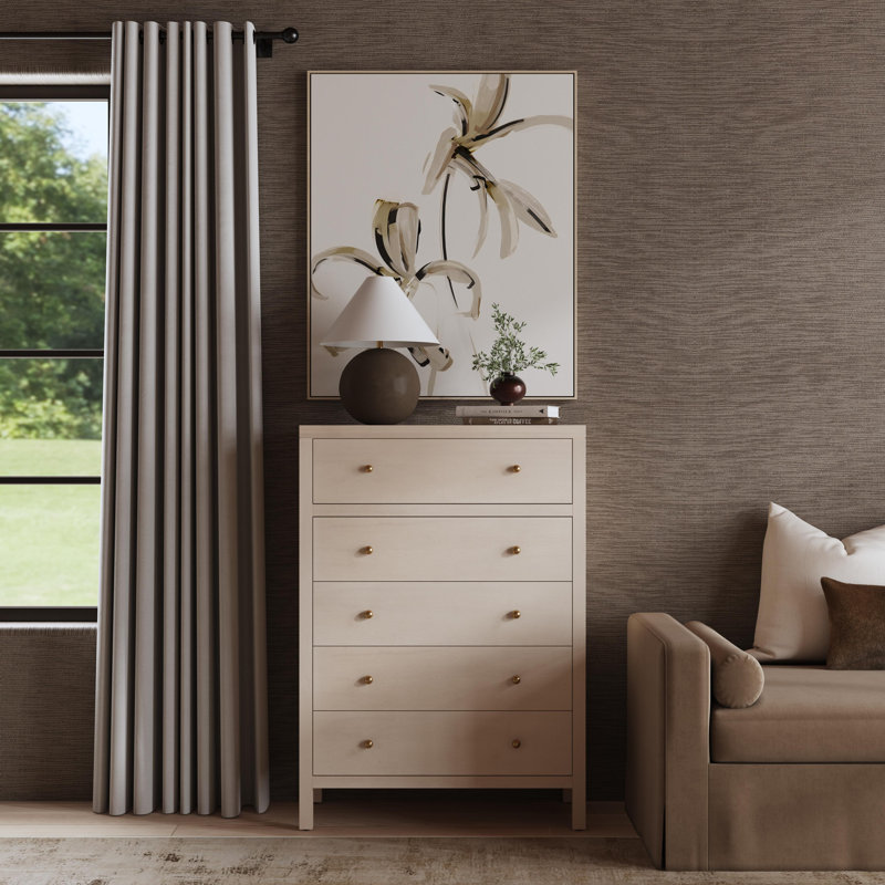 Celine 5-Drawer Dresser, Antique Taupe