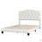 Upholstered Platform Bed With Saddle Curved Headboard And Diamond Tufted Details-193094035