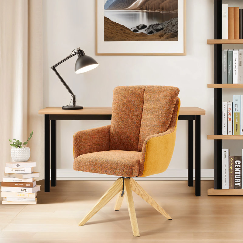 Chaise de bureau Bernab, Orange