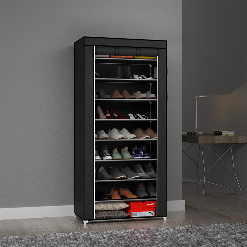 Riveria Textil Wardrobe, Black