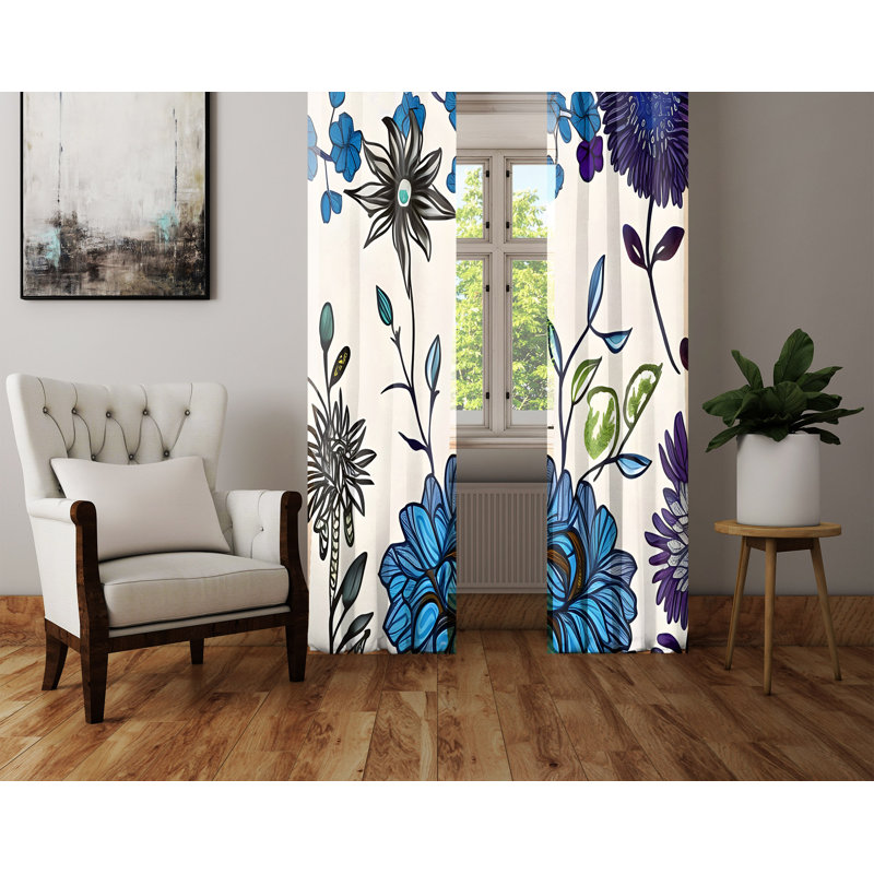 Rideau en polyester Breasya, L 20 po x L 82 po