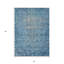 Tapis oriental lavable intérieur bleu 3 pi x 5 pi