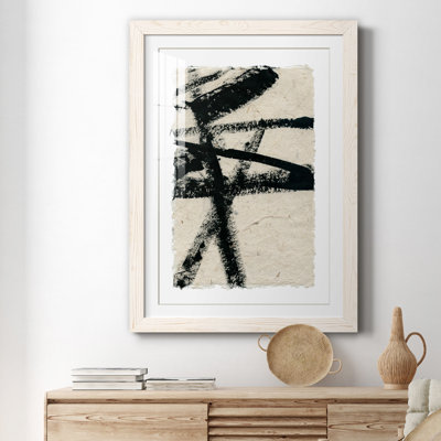 Lignes croisées III - peinture encadrée