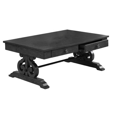 Vanover Trestle Coffee Table with Storage