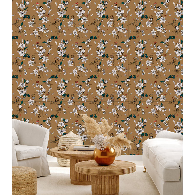 Floral Tile, 2.08' W x 10.42' L