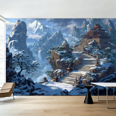 Peler et coller le papier peint mural Mystical Snow