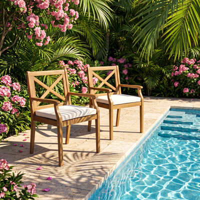 Ensemble de 2 chaises de salle à manger Perla l 23,5 po x P 21,25 po x H 35,5 po