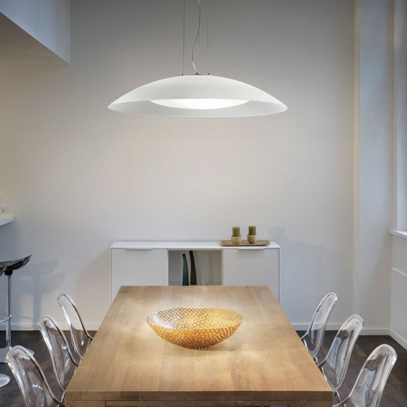 1 - Light White Single Pendant