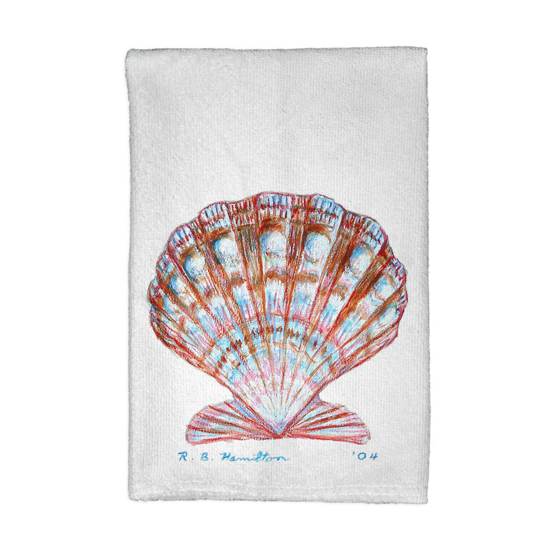 Serviette de cuisine coquille feston