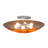 30" Wide Metro Fusion Biscotti Flushmount
