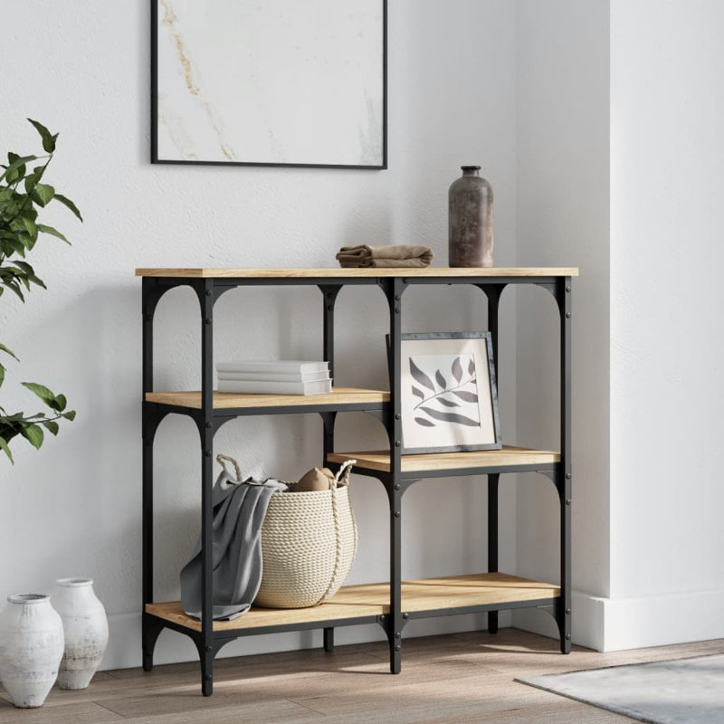 Console Table, 75cm H x 80cm W x 29cm D, Sonoma Oak