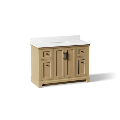 Charlemont Meuble-lavabo de salle de bain avec lavabo et comptoir en quartz