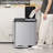 Eko Essential Recycle Step Trash Can, Stainless Steel Dual Compartment, 30l+30l, Kitchen Garbage Bin With Dual Pedals, Dual Lids, Soft Close, Smudge-resistant, Space-saving Design For Easy Recycling
