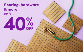 flooring, hardware & more on clearance