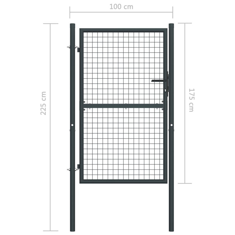 Danyell 100 cm W Gate Fencing, 225cm H x 100cm W
