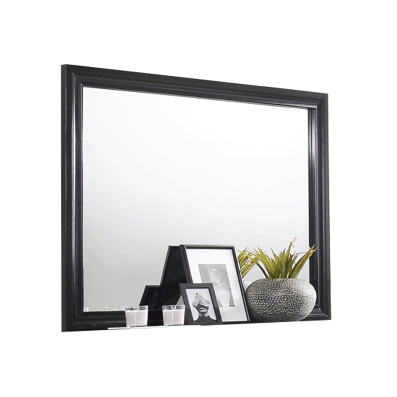 Miroir mural Smartt, Noir